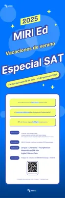 La pancarta azul que anuncia la sesión de verano para examinandos