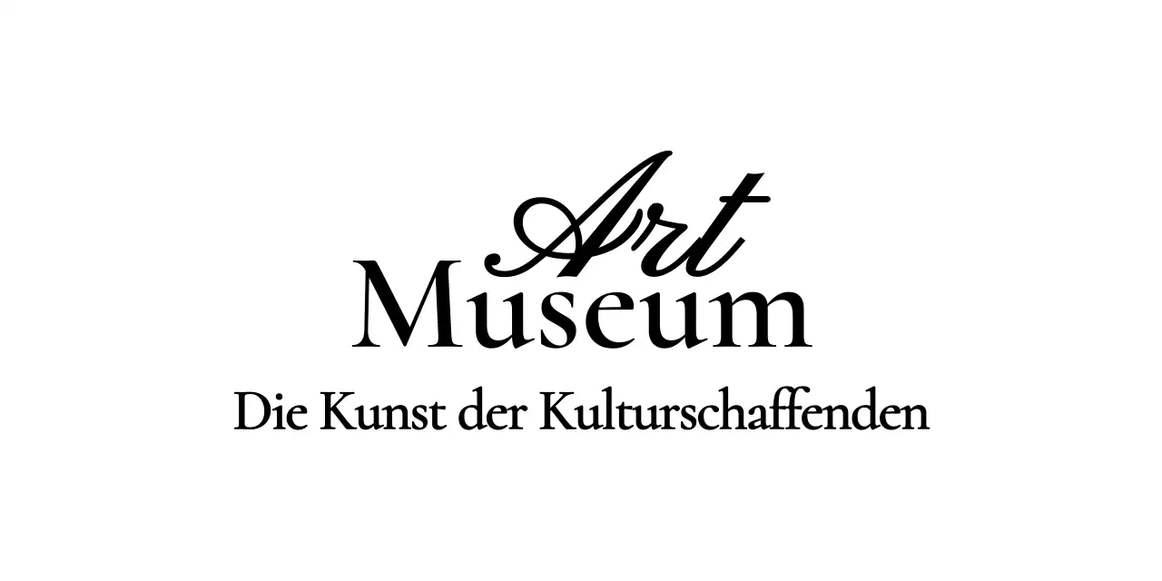 Museumslogo mit einem stilvollen kursiven Konzept