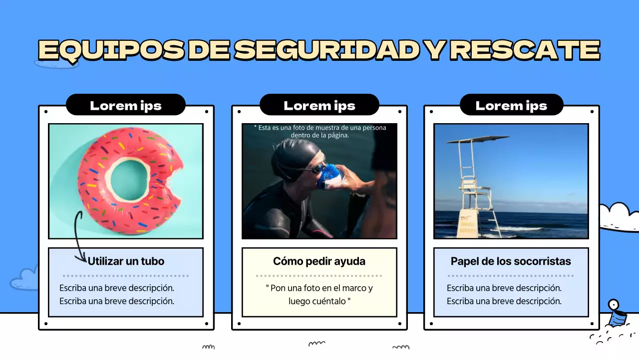 Guía de las bonitas playas azules y amarillas Planes de lecciones