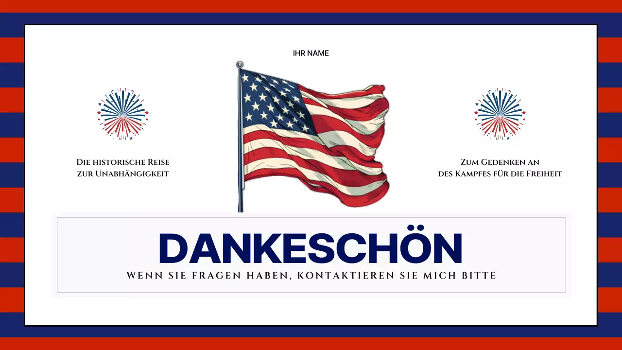 Moderne Ressourcen zum 4. Juli in Rot und Marineblau