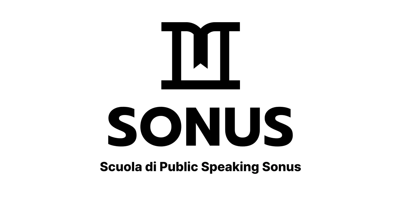 Design di una scuola di lingue con icona raffigurante un podio