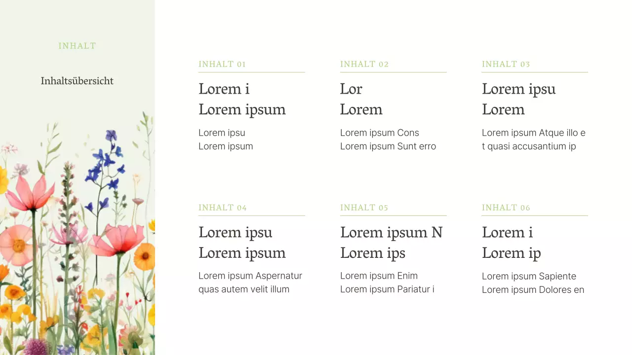 Luxuriöse Sommerblumen in chartreuser Aufmachung