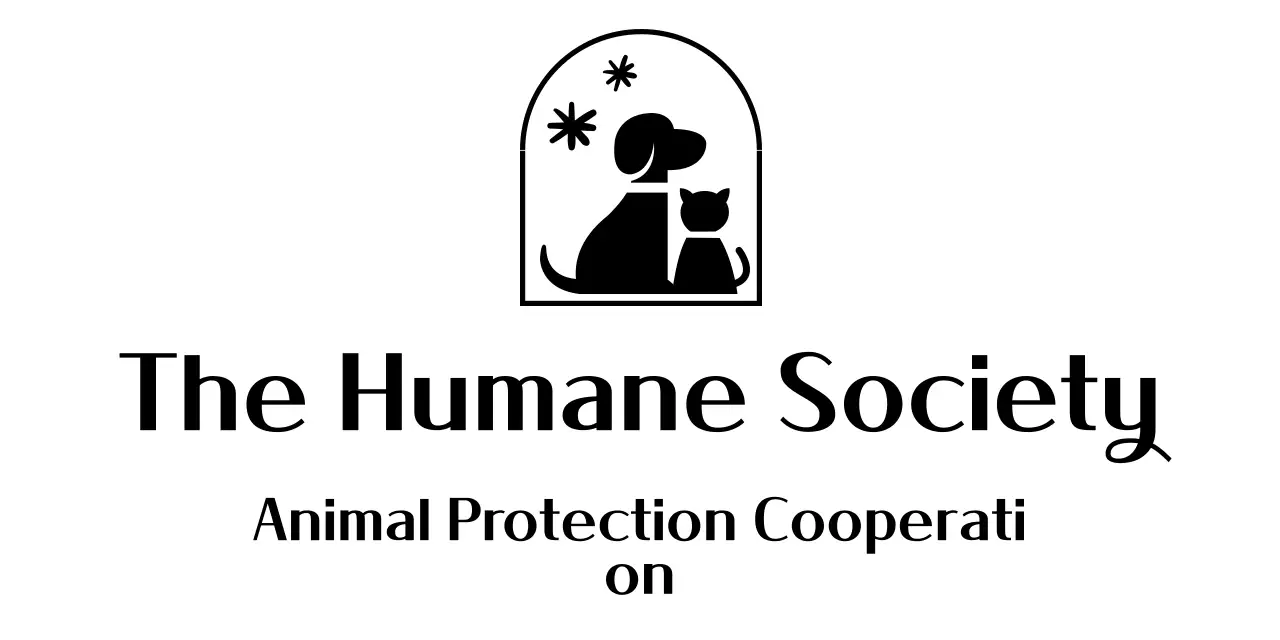 Animal protection association with cute illustrated logo of a dog and cat