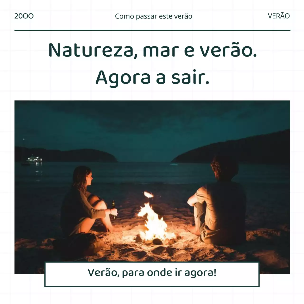 Quadros simples de informação pública sobre produtos de viagem em verde e caqui.