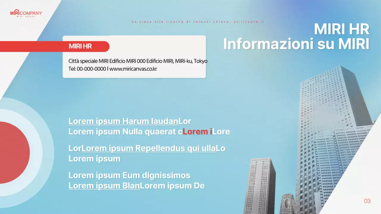Proposta di headhunting evidenziata in azzurro e rosso