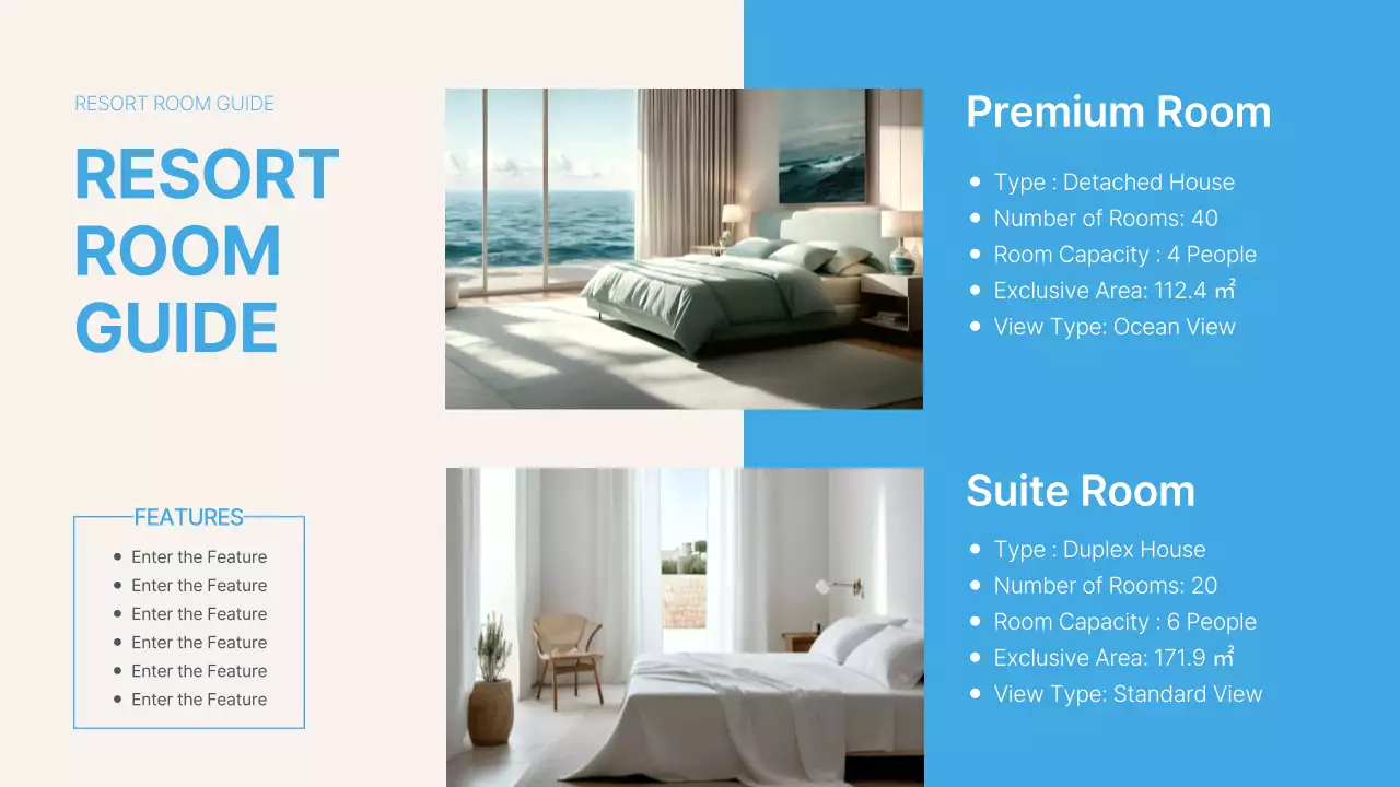 Blue Modern Resort Guide Presentation
