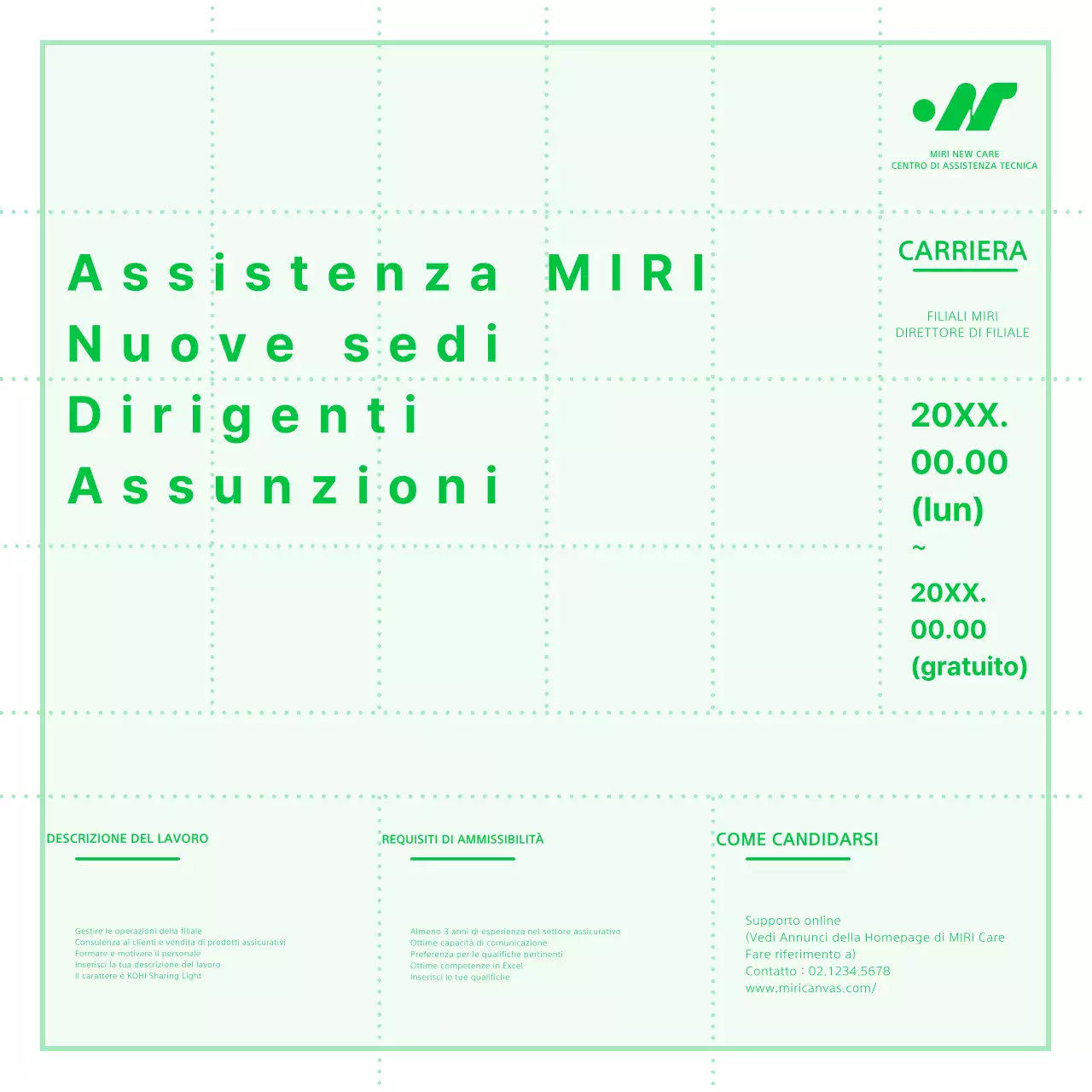 Una guida al reclutamento dei manager semplice, verde e bianca