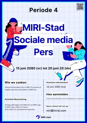 Bevorder de werving van een groep blauwe en rode universiteitsjournalisten