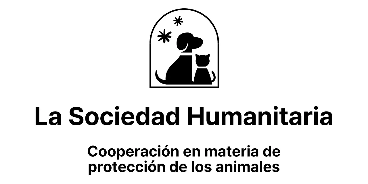 Asociación protectora de animales con un simpático logotipo ilustrado de un perro y un gato