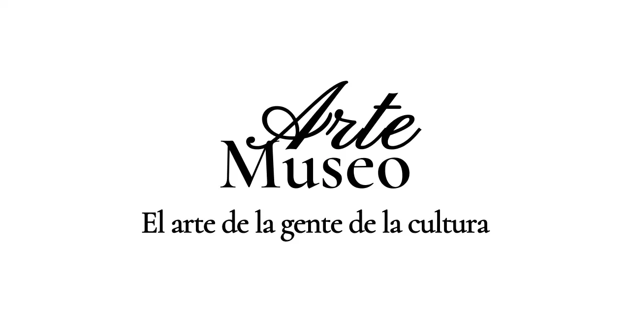 Logotipo de museo con un concepto cursivo elegante