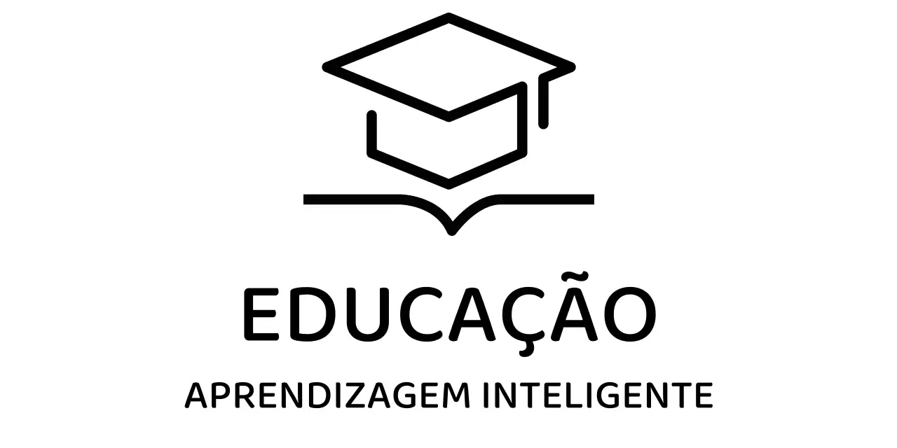 Aprendizagem inteligente com um boné de bacharel e um logótipo de ilustração de livros
