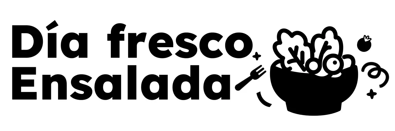 Promocione su restaurante con simpáticas ilustraciones de ensaladas