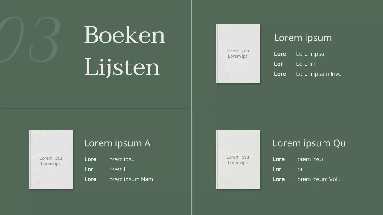 Een stijlvol boekvoorstel in kaki