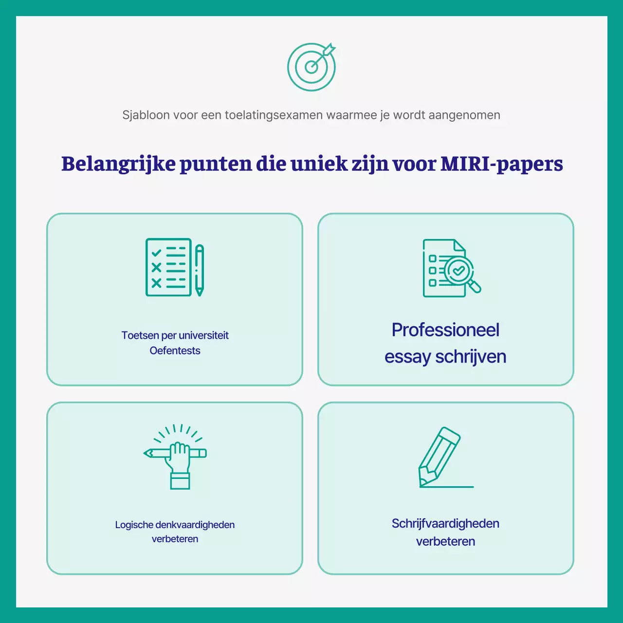 Eenvoudig groen en marineblauw toelatingsexamen essay schoolpromotie