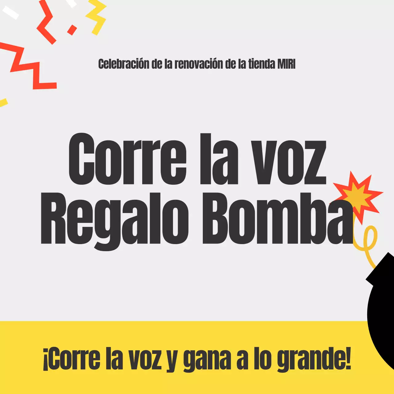 Anunciamos un bonito evento de fondo amarillo para darlo a conocer