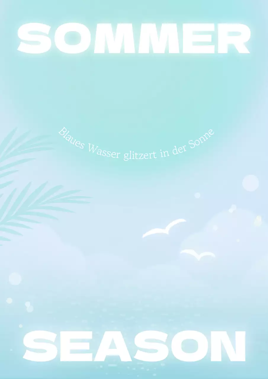 Ein Meer von Sommerblau im Trend in hellblau und mint post