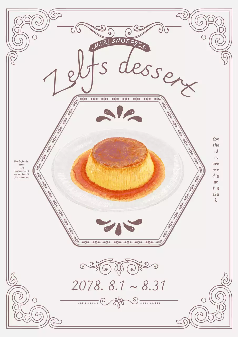 Ivoorkleurig en bruin vintage brood tentoonstelling PR