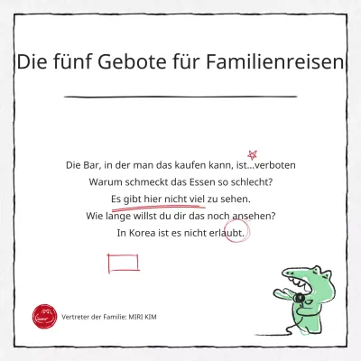 Schwarz-weiße, einfache Gruppenreiseregeln Post