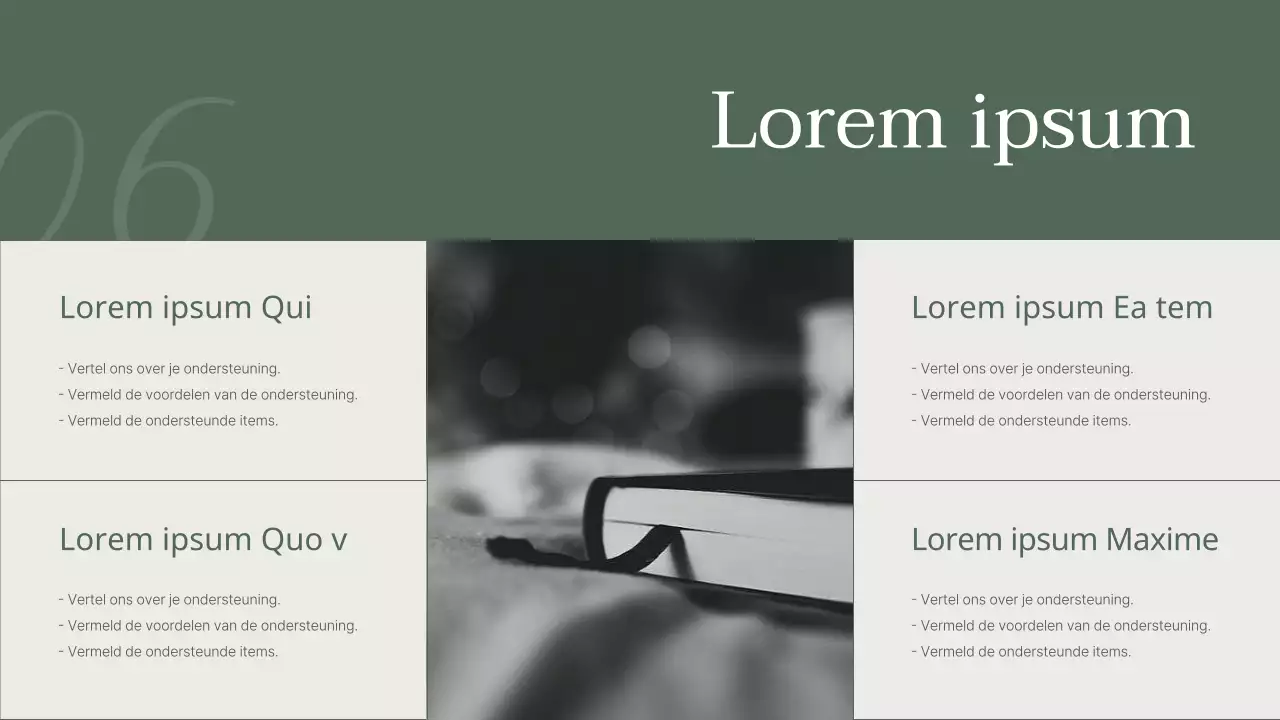 Een stijlvol boekvoorstel in kaki