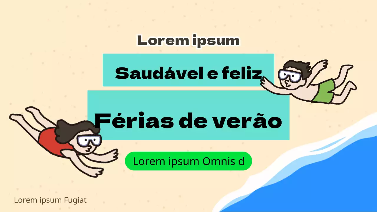 Recursos didácticos para as férias de verão da escola verde e hortelã
