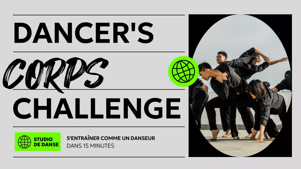 S'entraîner comme une danseuse moderne en noir et fluorescent MainTitle