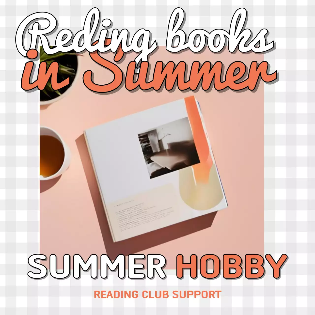 Orange Trendy Reading Guide Social Media Post