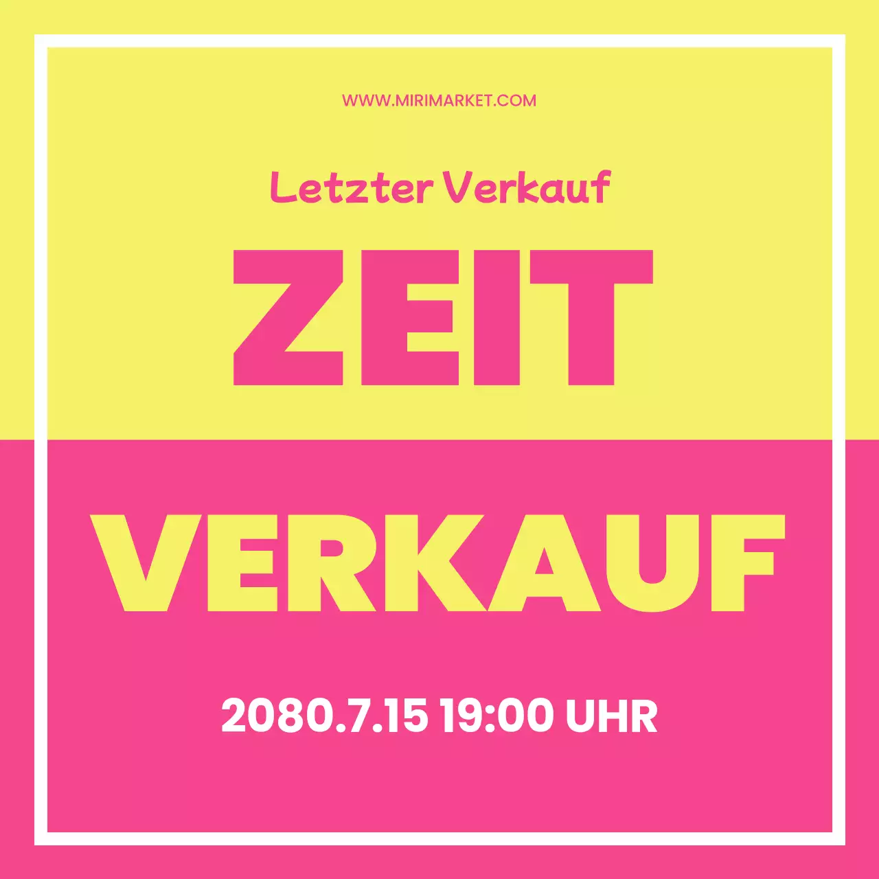 Rabattanzeigen mit gelben und rosafarbenen Tippfehlern hervorgehoben.
