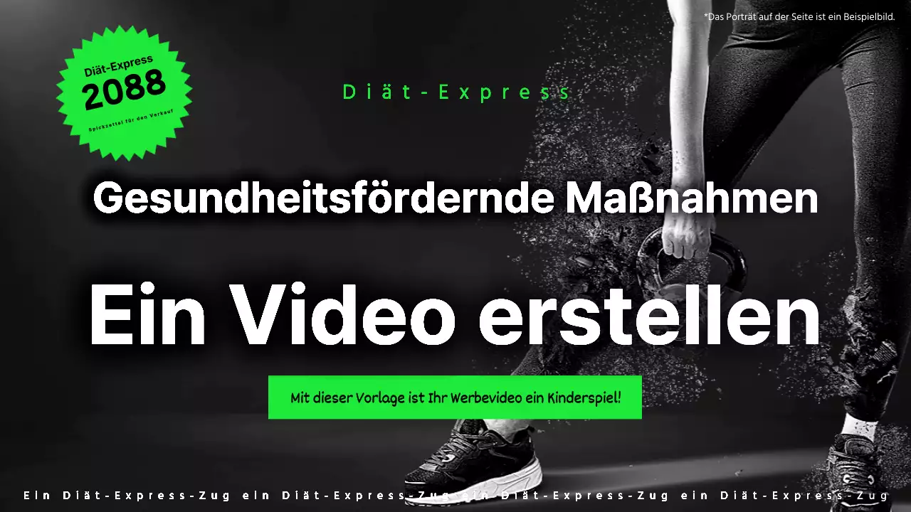 Werben Sie für Ihr Fitnessstudio mit schwarzen und lindgrünen Akzenten