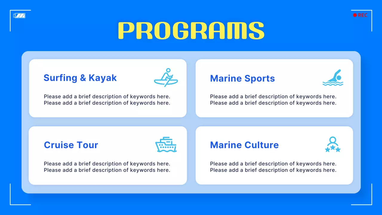 Blue Modern Summer Festival Announcement Presentation