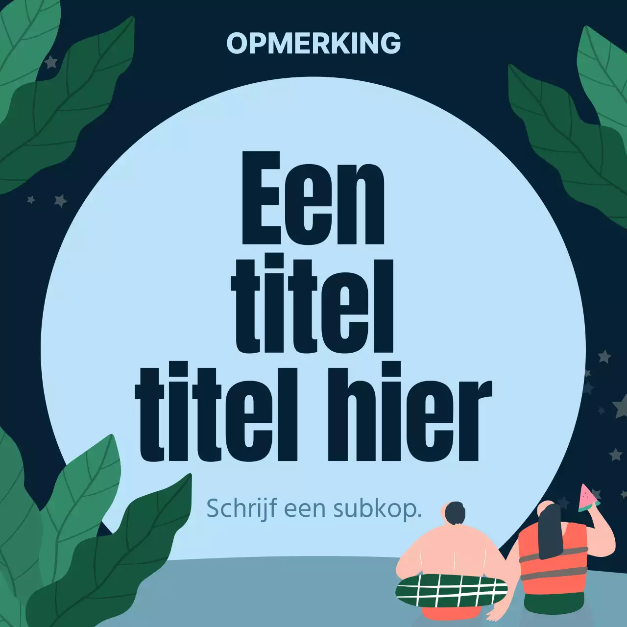 Zomerse sferen in blauw en groen MainTitle