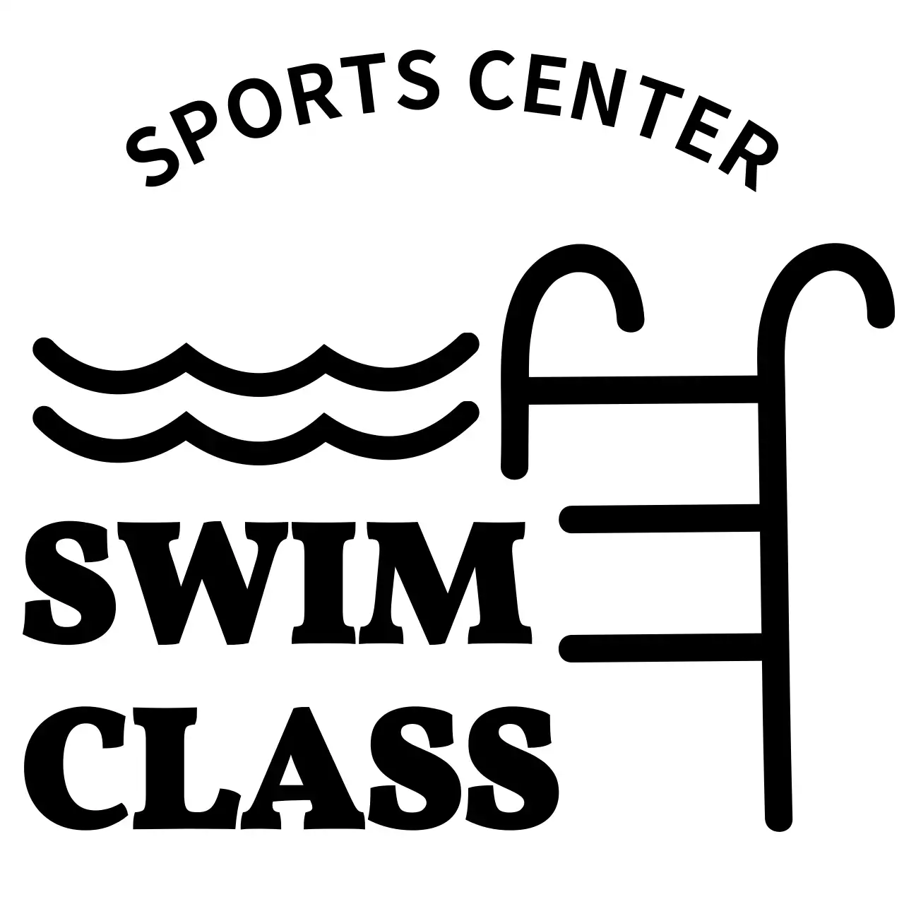 スイミングプールイラストの水泳教室同好会