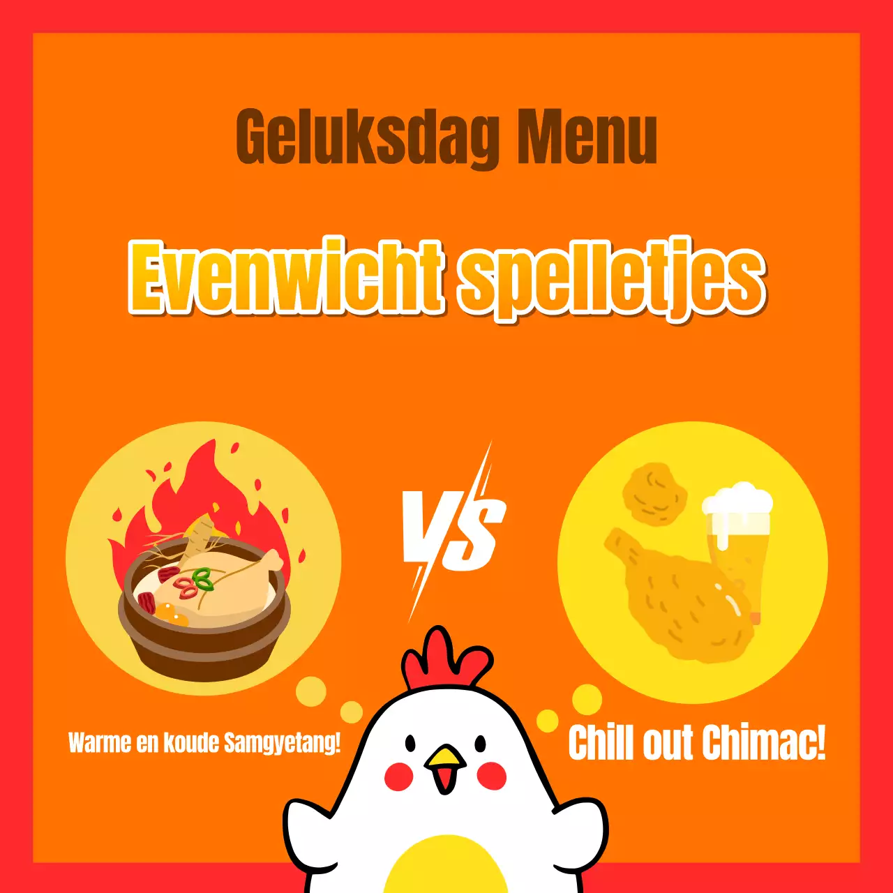 Promoot oranje en gele fles lucky day coupons