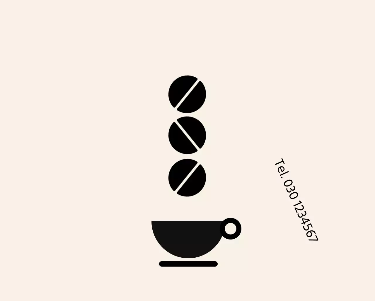 Keine Parkplatzbeschilderung in einem modernen, angesagten Café