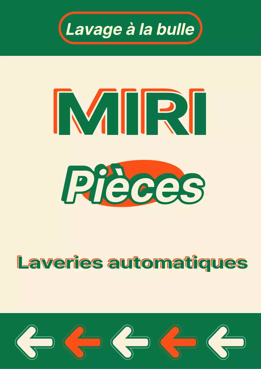 Affiche de laverie automatique de style vintage américain