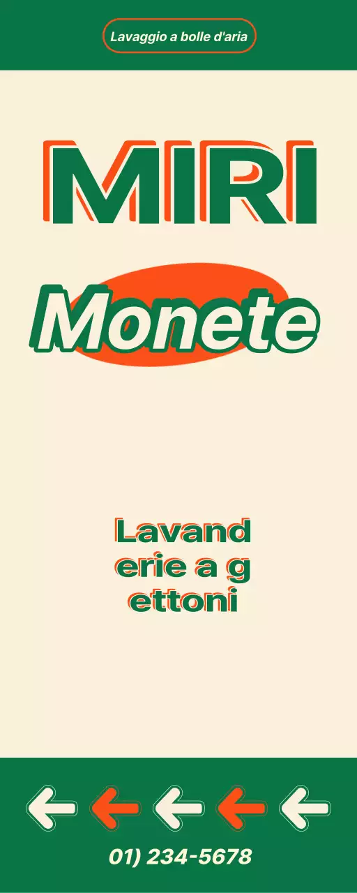 Poster di lavanderia a gettoni in stile vintage americano