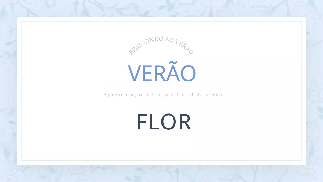 Uma proposta floral clássica de verão em azul claro