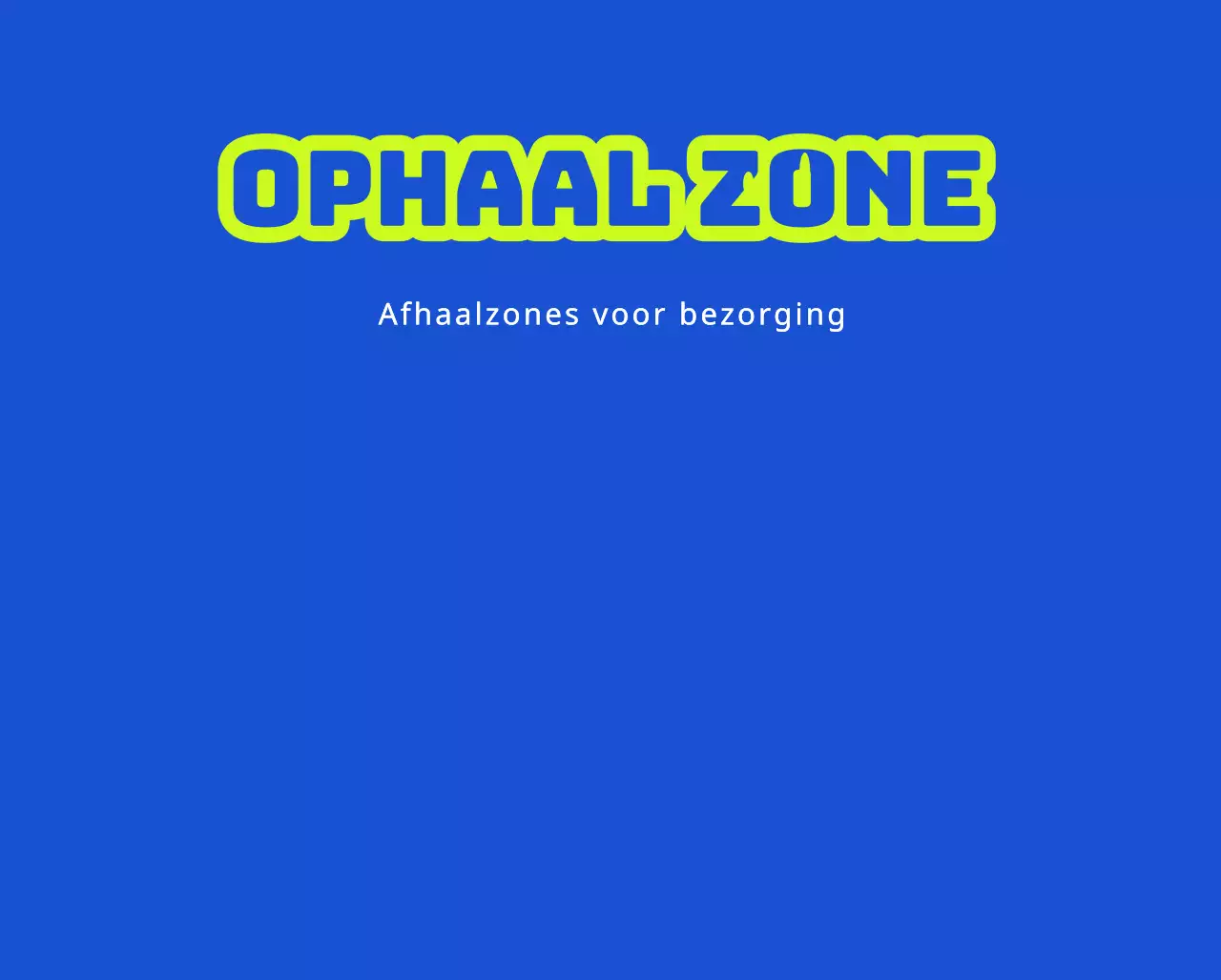 Afhaalzones voor bezorgingen en parkeerverboden