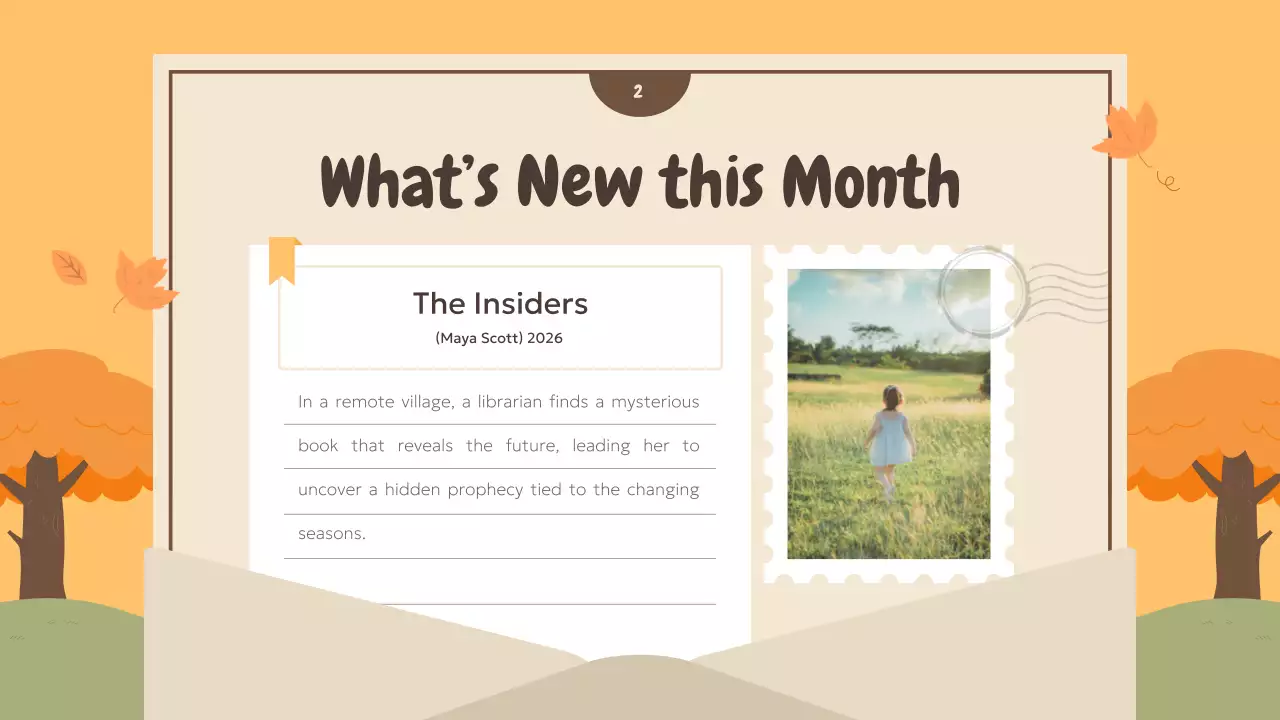 Orange Rustic Book Guide Presentation