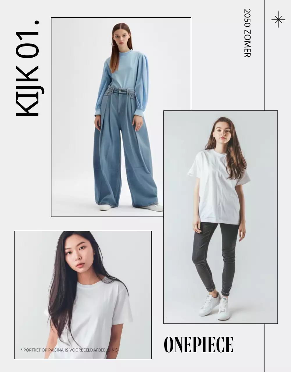 Promoot moderne mode in grijs en zwart