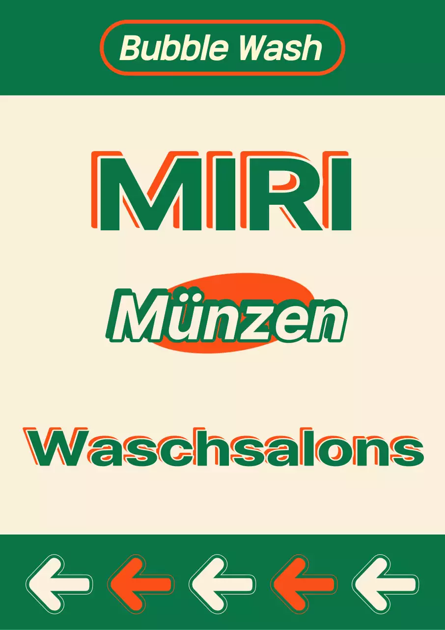 Münzwäscherei-Poster im amerikanischen Vintage-Stil