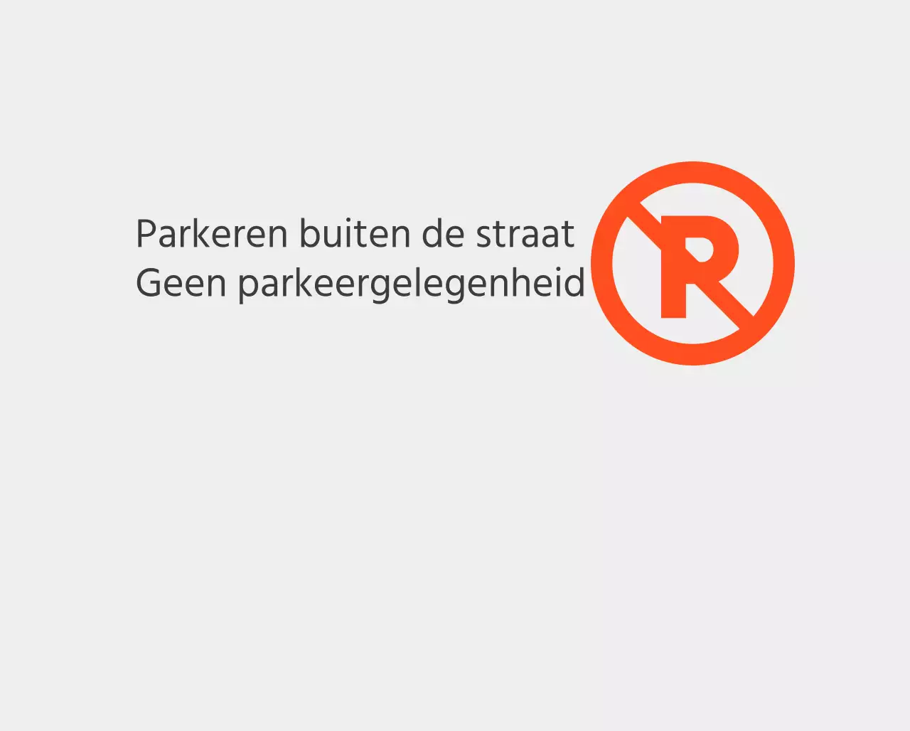 Verboden te parkeren op niet-aangewezen plaatsen