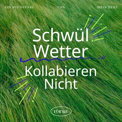 Minimalistische Sommergrüße Briefpapier in grün