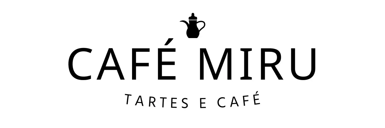 Logótipo de café de sobremesas com um conceito de tipo de letra inglês elegante