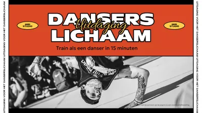 Promoot kitscherige danstraining in rood en geel