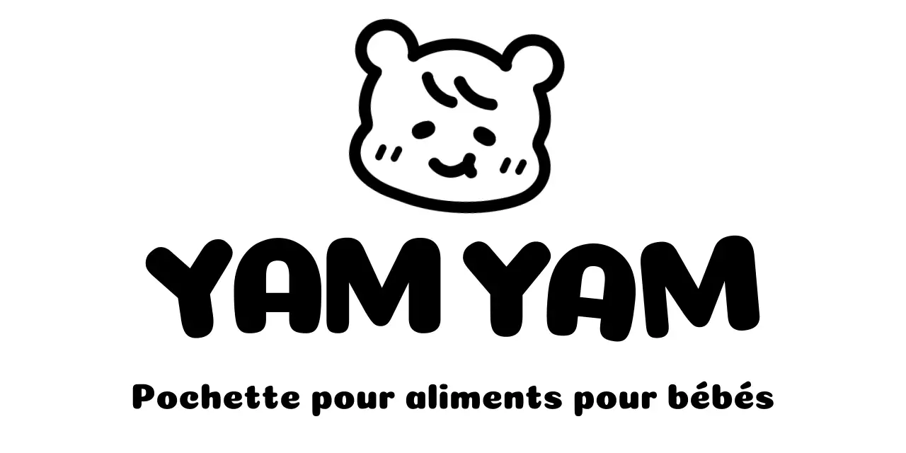 Faites la promotion de votre marque d'aliments pour bébés avec de jolis dessins de personnages d'enfants.