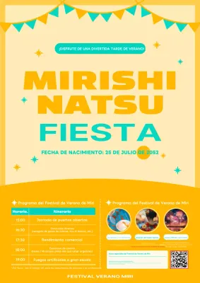 Promociona los festivales de verano con un bonito concepto en amarillo y menta