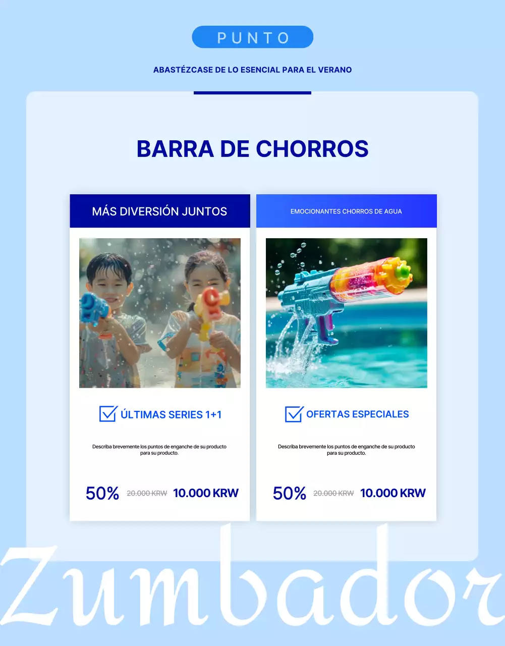 Guía para una sencilla colección de accesorios acuáticos de verano en azul y azul claro