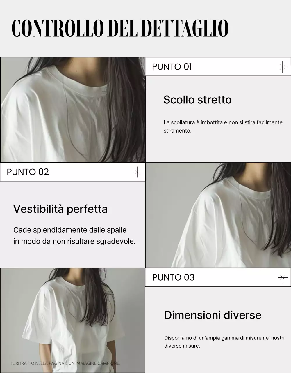 Promuovere la moda moderna in grigio e nero