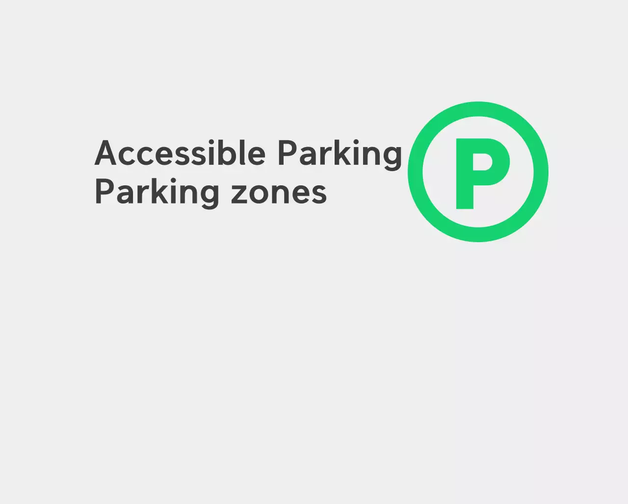 Ruang parkir yang dapat diakses secara hijau