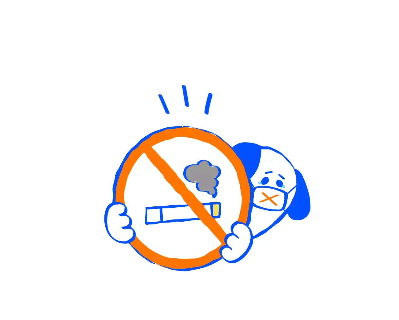 Panneau d'interdiction de stationner pour chien mignon et chiot de café